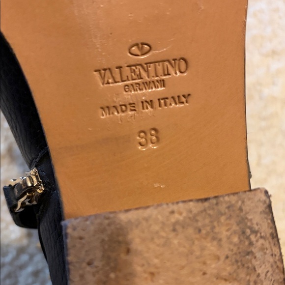 Valentino Black Studded Ankle Boots - Picture 4 of 4